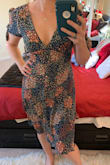 Super cute but a little tops small through the arms/ back. And holy static cling!!! I liked the way it looked but I just wouldn't wear it. - Lara S.