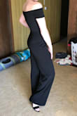 Fits like a glove!! It's super comfy and soft! Flexible, so no worries for a wedgie. 
Perfect for my bachelorette party coming up in May. - Haley R.