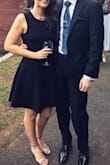 Fit and flare is the most flattering style, and this open back lace dress is perfection. I wore it to a wedding and got tons of compliments and cant wait to wear it again. Nice thick fabric, worked well with a sticky bra. - Katie F.