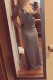 The material of this dress is very high quality and doesn't disappoint. I'll be getting married in this dress and I'm looking forward to wearing it. As other reviews mention, it is a little busty however I'll be altering the straps and length of course. The slight train is wonderful without being over the top and the fit is so flattering. - Heather E.