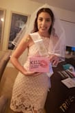 The dress fit perfectly but I don't like having clothing high up on my neck. This was bareable since it wasn't tight. The back is GORGEOUS! I wore it to my bachlorette party and it was a hit! Partied all night without any issues. Would definitely buy again (different colors). Definitely recommend! - Yanina S.