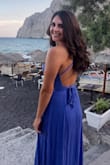 This two piece set is gorgeous. I bought it to wear when I vacationed in Greece and it was perfect for a nice beach dinner. Fit perfect. - Candace M.