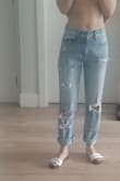 I love these jeans - love, love, love! Which is so hard for me to say because of my height (5 ft with short and slightly muscular legs). It has a great relaxed fit and the fabric is so comfortable. I've purchased my fair share of dirt cheap and extra expensive jeans and the price you get for the quality, fit, and look? An absolute steal, I'd say! I've purchased a pair of eunina jeans from the latest scoop and I normally run size 0, but due to a lot of reviews I decided to size up and I'm so glad I did! The fit is just right and if I had gotten my regular size, I wouldn't have been able to achieve the relaxed fit. - Canny M.