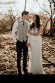 11 months ago I wore this dress as my second wedding dress - and wow! A few days ago, my husband and I put on our wedding attire to take photos for our 1 year anniversary - and the dress is just as gorgeous as ever. For a bride on a budget (I think that's everyone!), this dress is amazing. The lace material is thick and heavy, making it feel sturdy and reliable. I also love that you don't need a bra - one less thing to worry about on the big day! For me, it was a little snug, but I would still order a medium for my size - I usually wear a size 4! - Briana S.