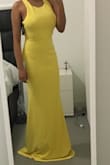 This dress is super comfortable and hugs you in the right places. It's not too thin and it's not too thick, it's right in between. I will just need to get it tailored because it's a little too long for me since I'm a Shorty. I'm planning on perhaps wearing it to my cousins wedding but I'm not sure yet. Will update you guys when I decide. - Marilyn B.