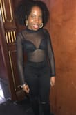 Sheer black bodysuit. Fits perfectly. Daring and Sexy. Perfect for a night out! - Angelique P.