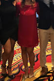 I ordered an XS and it's still pretty loose. The body of the dress was loose, airy and comfortable but the sleeves were REALLY long on me. So long that you couldn't even tell it had buttoned cuffs because it's completely hidden and so you couldn't really see the "puffed sleeves" effect. - Ariane