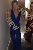 Usually I am a small in Lulus, so that is what I ordered. I have another romper from Lulus similar to this one and it was a small, so I ordered a small. Once I got in the mail, I tried it on and it was very baggy. The crotch was very long and the pants were very long. It almost seemed like it was a medium/large. So, I exchanged it for an extra small and it fits perfectly and it wasn't too long either! - Leslie S.