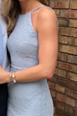 The dress wasn't too light to where it was close to white for a wedding! Love! I love that you can adjust the straps- a lot of Lulus' brand dresses have that option, and it's the best! - Leslie S.