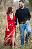 This dress was this only thing I could picture when planning our engagement photo session! And it did not let me down. I should've made time to maybe have the sleeves tightened, but fashion tape kept me together! Flows very beautifully and a quality material! Absolute favorite. - Brianna C.
