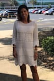 When I saw this beautiful material I figured it was too cute just to wear over a bathing suit, so I actually wear it as a dress!! It's pretty, comfortable and quite different! I get lots of compliments!! :) - Susana S.