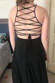 This dress is so pretty! I bought it for prom. It came in very fast in perfect condition. It's SUPER comfy, and I can't wait to wear it on prom night. P.s. it runs long, so if you're short like me you'll need to hem it. - Charlee H.