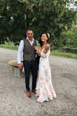 I wore it at my girlfriend's Wedding. It was too long for my size, but it was not bad. I let it cut about 10cm, then it was perfect. This is seriously one of the most beautiful dresses! It fits in all the right places, I did not even need a bra. And it is super flattering. - Joen L.