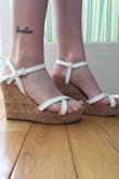 I bought these shoes for my sister's wedding - they were the fourth pair I ended up with after buying three others from various places and having to return for fit or quality issues. This pair isn't perfect, but they'll work. The size is fine, though I had to punch extra holes in the straps for them to fit my ankles. There is an area on the strap with some seaming that irritates the skin, so I might need to wear bandaids or something if it gets too painful. Overall, they're cute and they'll work, but if I had more time I would probably find a more comfortable pair of shoes. - Amber S.