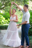This dress said it all. Absolutely beautiful and I've gotten so many compliment,s I even wore it on our pre honeymoon cruise! - Kayla H.