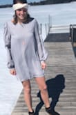I love this dress! This dress is true to size and perfect for a nice evening out. The material holds well and the dress is not see through. It could work well in every season and for a dressy event. I plan to wear it for one of my graduation ceremonies coming up in May! - Tessa L.