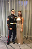 This dress was exactly what I was looking and hoping for! Plus I got it on sale (bonus!). A fitted, but comfortable style with an open back. The pictures do NOT do this dress justice. This was perfect for the Marine Ball! - Kimber H.