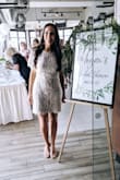 I am obsessed with the fit of this dress! It was perfect for my bridal shower! Everyone was asking where it was from and loved it! I can't say anything negative about it! - Megan L.
