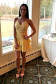 I got a lot of compliments about this dress, it fits perfectly, true to size. - Karolyn B.