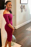 This dress was great for the semi-formal that I attended. It hugs all the right places and is just flattering. I can't wait to wear it again. It is quality material with some give but is definitely a keeper. - Heather W.