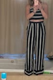I love this outfit! Can't wait to wear it on vacation in a couple weeks. The back was skimpier than I realized, but I love the rest of it so much, it's definitely a keeper. I'm not sure where I will wear it, other than on vacation, but it's such a fun outfit luckily we have a couple trips coming up. - Ann M.