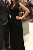 Wore this to my boyfriends military formal. I ordered a small because they were sold out of extra small and I was on a time crunch for a decent dress. The small fit a little loose, but I could've pulled it off if I wasn't so short. I ended up getting the dress altered for length and around my waist. The slit fell a little low (right on my knee) so it was kind of useless. - Sarah Z.