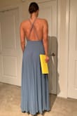I ordered two long dresses in same color and this one got a lot of "YES" votes from my friends. The front is cute and classy, the back is very revealing but flattering. The only thing is that me being 5'11 the skirt portion was still very long even when I was wearing heels and it felt pretty heavy. I am sure you could shorten this and make it work. I only returned this because I found something better on Lulus with a slit in the skirt. - Katrina E.