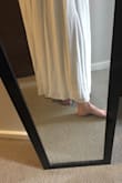 I love this dress, and I'm a little sad to be returning it, but it just didn't fit me quite right. The main issue was that it was way too short. I'm tall, 5'9", and this dress stopped right above my ankles. The top of the dress also didn't fit my chest correctly, no matter how loose or tight I re-tied the straps. If you are petite I think this dress would be perfect! - Kyrie C.