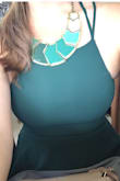 Ordered this dress for a wedding in Mexico. Having a larger chest, I was worried about the backless aspect, but with the straps tightened it wasn't an issue for me. The narrowness of the top did take some management so I wouldn't have inappropriate side-boob, but a bigger size would have been far too long. It was a lengthy dress as it is. All those things considered I loved it! The green is so beautiful, and I felt like a princess. Definitely one of my new favorites!! - Maija P.