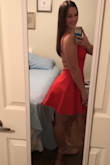 Super cute and flirty! The open back is super sexy. I recently wore it to a work party, so I wore it with nude flat sandals to dress it down. Can easily be dressed up with heels for a date night. - Karen T.