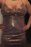 The material is very nice and comfortable. I love the color and the material is stretchy. My only problem was the cups were a little small for my bust, but other than that, it was perfect!! - Isela V.