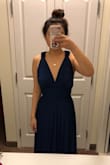 I wore this for my boyfriend's sister's wedding and constantly got compliments. I felt so pretty in this dress and I love the option to change the straps to any style desired! I have a sorority formal coming up soon and plan on wearing the same dress. I am a bit short, so wearing heels allowed me to wear the dress and not have to hem it. - Larissa Z.