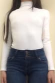 Price: $40.00
Wearing size: XS/Small - true to size
MY
Height: 5'3"
Bust: 32A
Waist: 22"
Hip: 34"
Under size & fit of item, it states, "May be worn with...no bra" hmm...really? I wore no bra and it was definitely a "you need a bra" shirt.
Material: The fabric IS stretchy which DOES allow for a custom fit, but the material is not worth $40.00. The fabric is body-con material, slightly see-through. I thought it would be thicker where I really did not need a bra, but in the light you can most definitely see my nipples perk out of the shirt.
What sold me on adding it to my cart was 1. The elegant-sexy style of long sleeve "conservative" in the front, but skin exposed in the back. 2. The photographer who made the model, Racquelle (5'9"; 32"-23.5"-34"; wearing XS/Small) look so good wearing that shirt. 3. I do not have many white colored clothes in my casual wardrobe
From scale of 1-10, 1 being the worst and 10 being the best:
Style concept: 9
Material: 3
Time capsule wardrobe clothing: 3
Worth it? 3 - Moy Y.