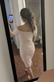 I absolutely love this dress! Bought it for my graduation. Normally I find it hard to find something that fits me because of my size but its almost perfect! The only thing I would say is that the bust is a little too big and it's a little too long, but a simple hem and a good bra could fix that. - Taylor M.