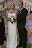 I LOVED everything about this dress, the style, comfort and price. I was even asked by my MU artist who the designer was. It is a beautiful dress! I had to have the waist taken in but everything else perfect. The medium fit perfectly except for my chest. - Jenny W.