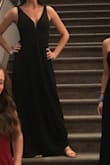 I ordered a Small (pictured in the middle) and had to get it taken in around my chest. I also cut about an inch off each strap because it hung too low on me. If I would order it again I would order an XS. The length was perfect though which is very hard for me to find since I am so tall! - loved this dress. It was super comfortable. - Cassie H.
