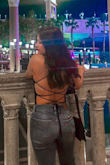 It looks super small when I opened the box, but it fit like a glove. I little confusing when tying the straps but after I figured it out it was fine. Def recommend for a night out. - Katherine N.