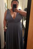 Beautiful, flowy dress. The back was beautiful but the front didn't win me over. Even with a bra, it still was kind of loose and didn't hold my chest the way I wanted. However, like I mentioned the back is beautiful! - Yer V.