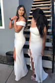 My mom ordered the dress for me and it came out perfectly! The quality was fantastic and it was so white and fit exactly how I wanted. It is very long so make sure you choose your shoes accordingly! - Ashley C.