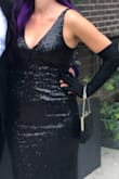 I wore this to a Gatsby themed party and then a year later to a black tie gala. 

It's gorgeous and hugs in all the right places. - Aisha L.