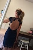 This dress is beautiful. It fits great. - Michelle P.