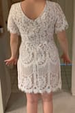 I ordered many dresses for my shower and this was the runner up! If you're on the shorter side, the dress hits you lower which made me look and feel more wide. It is very cute, especially the sleeves, just maybe better on someone else! - Rebecka G.