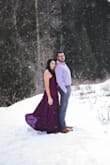 I purchased this dress for my engagement photos and, oh boy, was it perfect! I love the color, the slit, and how it flows. It fit perfectly and was so comfortable. The length was great even with heels. I'd recommend this a million times over. - Angie C.