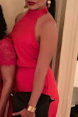 This fit perfectly. Love the pockets. A bit long but with high heels the length was just right. Compliments all night. - Briana C.
