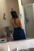 I purchased this dress for my bridesmaids, and I had to try it on. I want to wear it to the engagement session! I loved it so much and so did my girls! It's super flattering and cute. I just can't really wear a bra with it which isn't a big deal for me since my chest is on the smaller side. A sticky bra would work really well with this dress! It's super long so I definitely would have to get it hemmed. One of my girls is 6' and it hit her perfectly, so I think this is a great dress for taller girls too! - Hannah C.