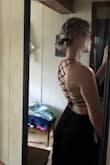 It was a big in the waist (I am hour glass shaped) as well as too long even with 5 inch heels on. That aside this dress was very gorgeous and flattering. I imagine that it would look great on ANY body type. - Madison W.