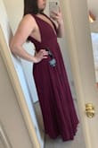 Honestly, I was a little worried with how low the cuts are, but the dress lays so nicely that it doesn't feel super exposing. It makes me feel beautiful & sexy & it's also a great length for my height! - Miraya J.