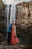 I'll forever remember this dress as the one I was proposed to in. This dress was PERFECT for our fun couples photo shoot that turned into an epic engagement shoot. It's a little loose in the chest, but I loved the back detail and color. It was super comfortable. - Susannah K.