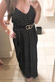 I really wish they had an XS! I knew it would be a little baggy, because that's the style, but I was surprised at how big it was. Also, I am pretty petite, so that may be why. The only reason I'm not retiring it, is because 1. Very comfy & cute 2. I figured if I can cinch it with a belt, it won't look like I'm swimming in it. - GABRIELLE S.