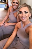 I ordered a medium (which I should of ordered a small because smalls usually fit me in Lulus but was nervous with this cut for some reason). Had to get it tightened around the chest area to fit properly and hemmed. 

But everyone loved the dress so much and it was super comfortable! - Amanda R.